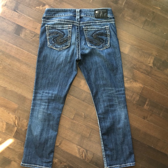 Silver Jeans Blue Suki Capri Jeans Size 28 - Picture 8 of 14